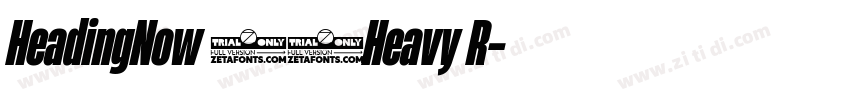 HeadingNow 48Heavy R字体转换